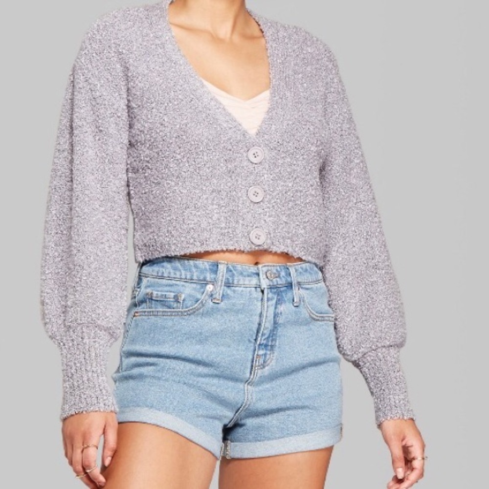 cropped cardigan